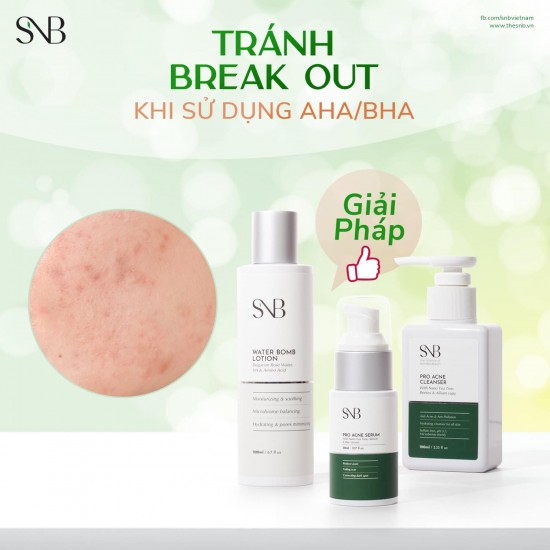 TRÁNH BREAK OUT KHI SỬ DỤNG AHA BHA TRONG LIỆU TRÌNH ĐIỀU TRỊ MỤN